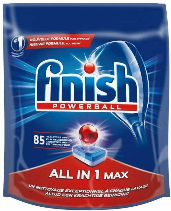 Gloednieuw π€© Finish All In 1 Max Regular - Vaatwastabletten - 85 Tabs π 12 Gloednieuw π€© Finish All In 1 Max Regular - Vaatwastabletten - 85 Tabs π - Afbeelding 12