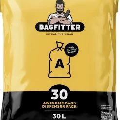 Begroting 🌟 Bagfitter Geel A 30L Vuilniszak Met Trekband Van 100% Gerecycled Plastic - 77cm X 52cm - 30 Stuks - 30 Liter - Vuilniszakken - Afvalzakken - Prullenbakzakken Geschikt Voor O.a. Homra Fexby, Quickx En Neviq ⌛