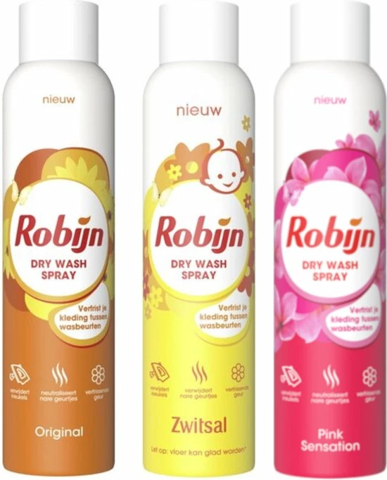 Kopen π Robijn Dry Wash Spray MIX - Zwitsal / Pink / Original - Voordeelverpakking 3 X 200 Ml 𧨠1 Kopen π Robijn Dry Wash Spray MIX - Zwitsal / Pink / Original - Voordeelverpakking 3 X 200 Ml π§¨