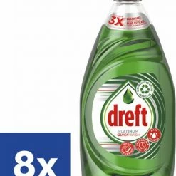 Aanbiedingen 🛒 Dreft Platinum Original Afwasmiddel (Voordeelverpakking) - 8 X 780 Ml 🔔