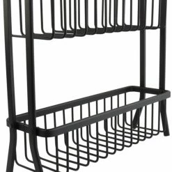 Gloednieuw 😀 Orange85 Keukenrek Staand - Aanrecht - Kruidenrek - 2 Lagen - Zwart ⌛