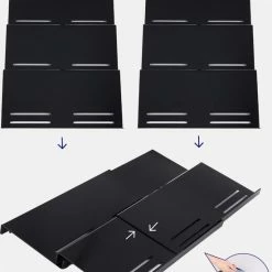 Coupon 😀 FkZ Inzetstuk Voor Kruidenlade - KruidenOrganizer - Uittrekbaar Van 30 Cm Tot 60 - Kruidenrek Voor Laden - Organizer Voor Kruidenflesjes - Lade-inzet Op 3 Niveaus - Zwart 👏 -Bosch verkoop 550x696