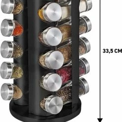 Beste recensies van 🎁 Merkloos Draaibaar Kruidenrek Met 20 Kruidenpotjes - Kruidenrek Staand - Aanrecht Organiser - Glazen Potjes Met Deksel - Inclusief 32 Etiketten En 1 Uitwisbare Stift - Ronde Afwerking - Zwart 🥰 -Bosch verkoop 550x709 1