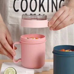 Korting 💯 Bondoo Soepbeker Magnetron Met Hendel - Roze 500ml - Hitte Bestendige Beker - Lunchcontainer - Yoghurt To Go - Soepbeker To Go - Inclusief Lepel/vork 👏 -Bosch verkoop 550x717 1