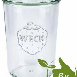 Uitgang 🎉 Weck STORT Glas Met Deksel (850ml) 3/4L 🔥