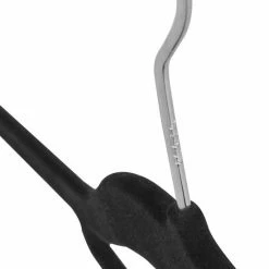 Promo 🎁 Merkloos ACAZA Antislip Kleerhangers - 30 Stuks Zwarte Kledinghangers - Plooibaar - Zwart 🔥 -Bosch verkoop 550x739