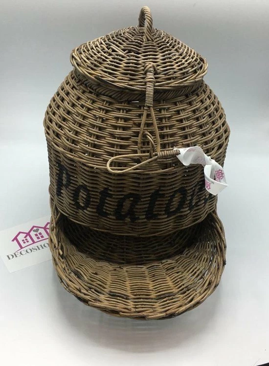 Gloednieuw π₯ Sweet Living Rieten Aardappelmand - Potatoes π 1 Gloednieuw π₯ Sweet Living Rieten Aardappelmand - Potatoes π