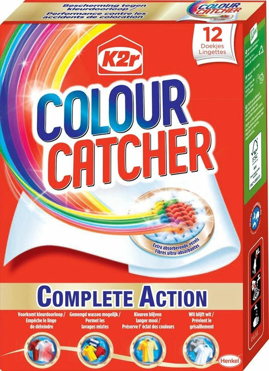 Flash-uitverkoop π K2R Colour Catcher 12 Sheets π― 2 Flash-uitverkoop π K2R Colour Catcher 12 Sheets π― - Afbeelding 2