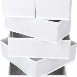 Beste recensies van 😍 SEPH Kast Organizers - Wit - Set 6 Stuks - Opberg Boxen - Opberg Mand 🥰