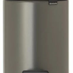 Nieuw 🥰 Brabantia NewIcon Prullenbak - 5 L - Platinum 🤩