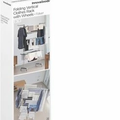 Kopen 👍 Merkloos Folver Wasrek Inklapbaar - Op Wieltjes - Droogrek Inklapbaar - Droogtoren - 17 Meter Hangruimte - 24 Stangen - 30KG - Grijs 👍 -Bosch verkoop 550x804