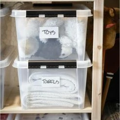 Kopen ⭐ Orthex Opbergboxen Met Deksel (14 Liter) 40 X 30 X 18 Cm - Transparant - Stapelbaar 🥰 -Bosch verkoop 550x805