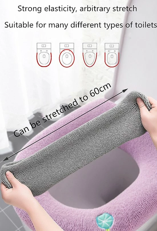 Coupon โ Azapla Toiletbril Cover - WC Bril Cover - WC Bril Cover - Toiletbril Hoes - Herbruikbare WC-Brilhoesje - Wasbaar ๐ 4 Coupon โ Azapla Toiletbril Cover - WC Bril Cover - WC Bril Cover - Toiletbril Hoes - Herbruikbare WC-Brilhoesje - Wasbaar ๐ - Afbeelding 4