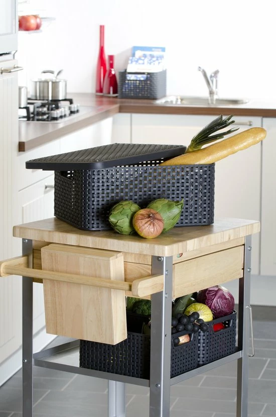 Groothandel π Curver Style Mand S - 6L - Antraciet Met Deksel π 3 Groothandel π Curver Style Mand S - 6L - Antraciet Met Deksel π - Afbeelding 3